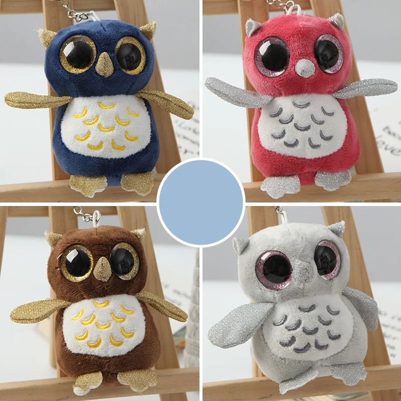

Anime Owl Plush Toy Student Backpack Key Chains Fashion Couple Accessories Keyring Cute Children Men And Women Gift Keychain