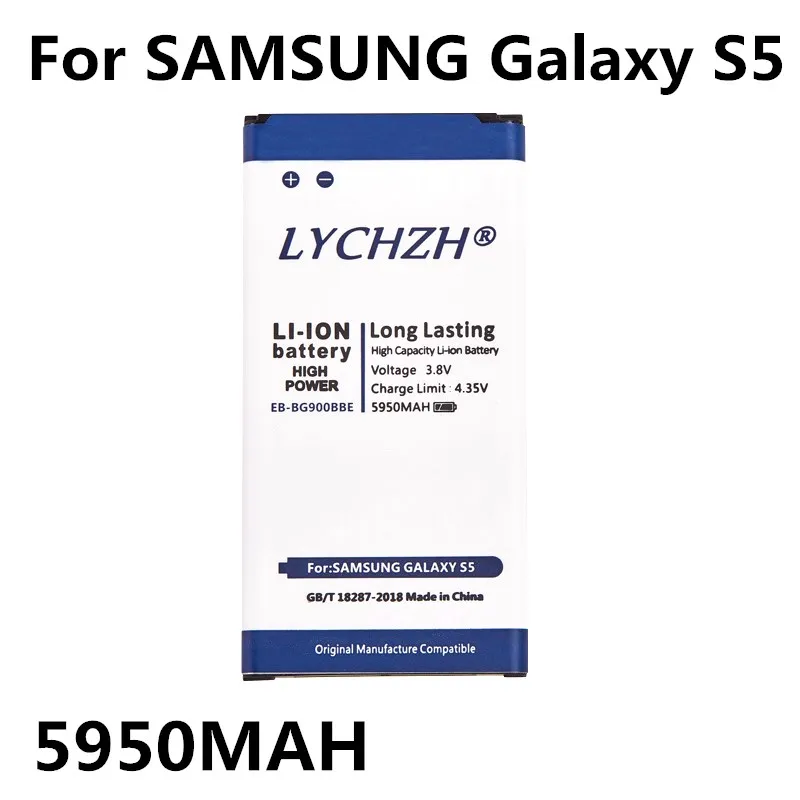 Для SAMSUNG оригинальная EB BG900BBC BG900BBE/BBU 5950 мАч для Samsung Galaxy S5 G900M G9008V G900S G900F 9006V 9006W 9008W