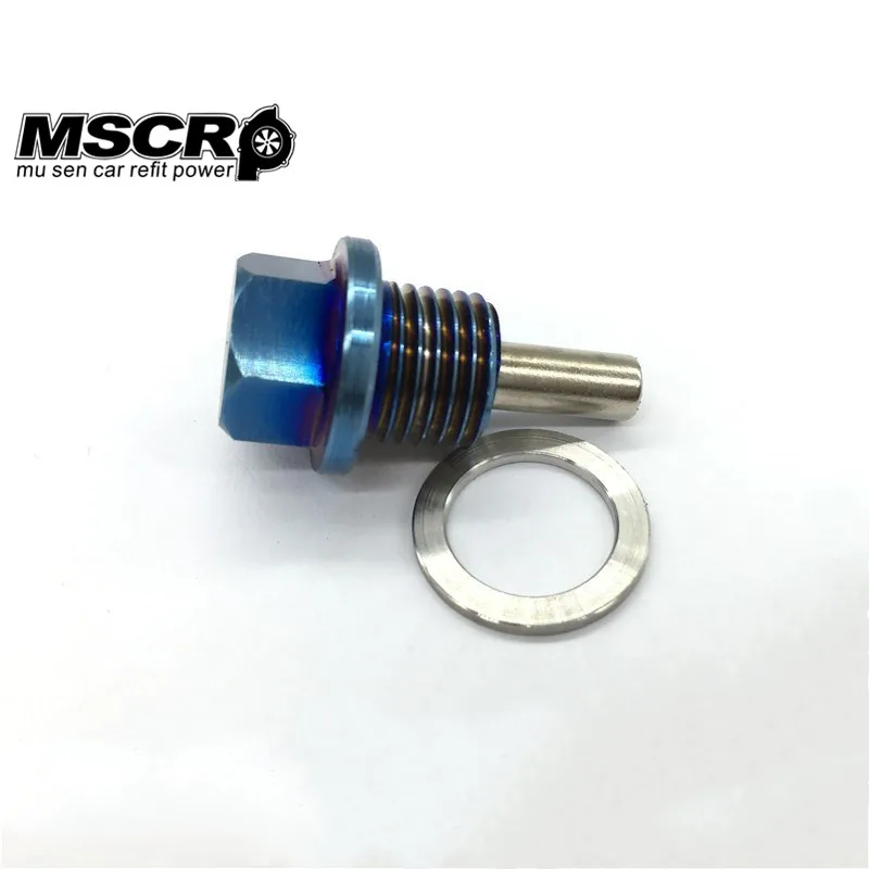 Магнитная дренажная масляная пробка из титанового сплава M14 * 1 5 подходит для Suzuki
