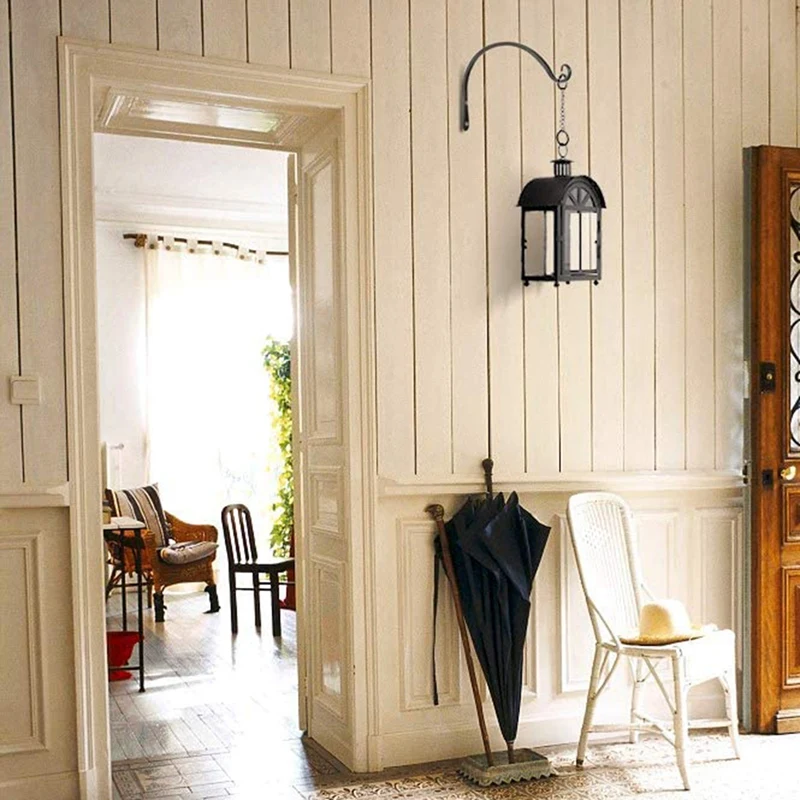 

4 Pieces Hanging Plant Stand Hook Plant Hanger for Flower Basket Bird Feeder Wind Chime Lantern Etc 8 Inches