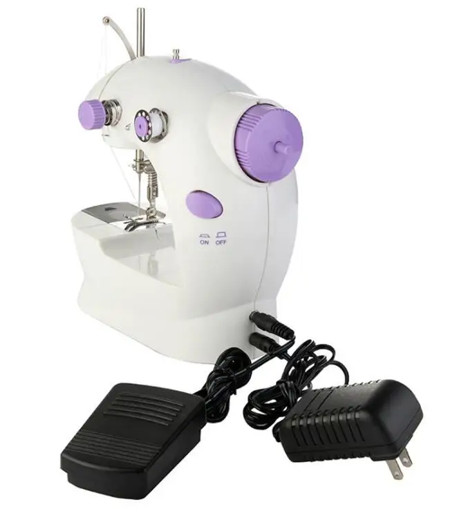 UK plug Sewing Новая электрическая мини-Лапка для швейной машинки, швейная машина для домашнего ручного шитья, регулировка скорости с светодиодный подсветкой и функцией касания - Цвет: UK plug Sewing