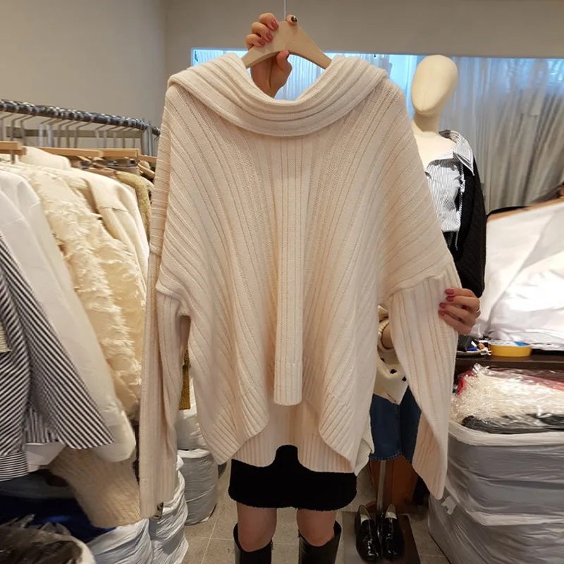 

Sweater Female 2020 Korean-style Loose Hoodie with Sleeves Spring Mid-length Sweater