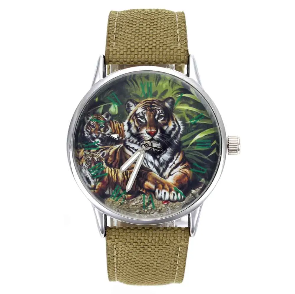 Часы наручные Tiger Forest King женские и мужские кварцевые модные ювелирные украшения с
