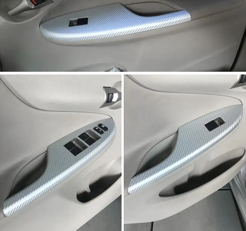 Подлокотник Carbin из волокна для двери/наклейка на центральную консоль