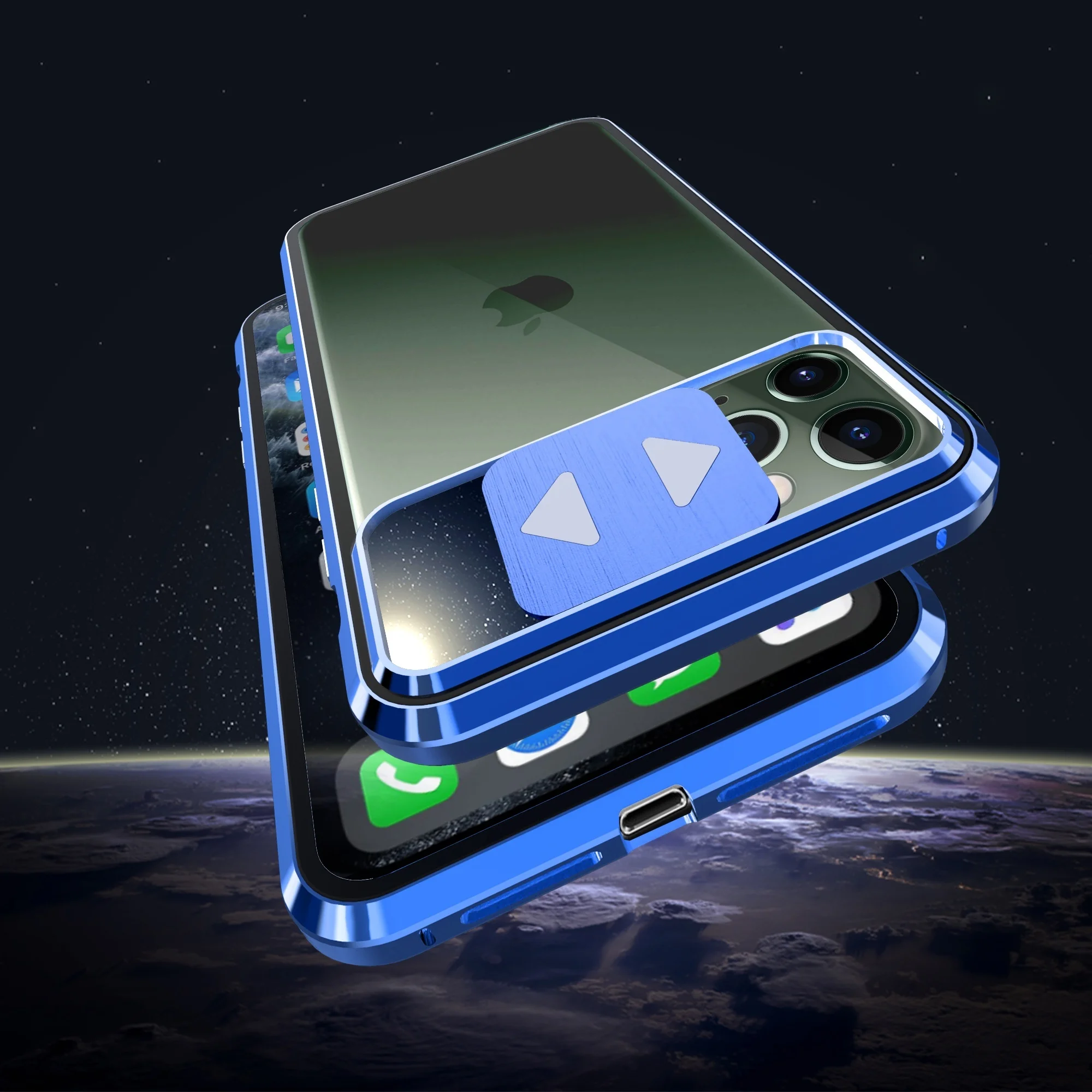 Защитный чехол из закаленного стекла для Iphone SE 11 Pro Max X Xr Xsmax 7 8 Plus|Бамперы| |