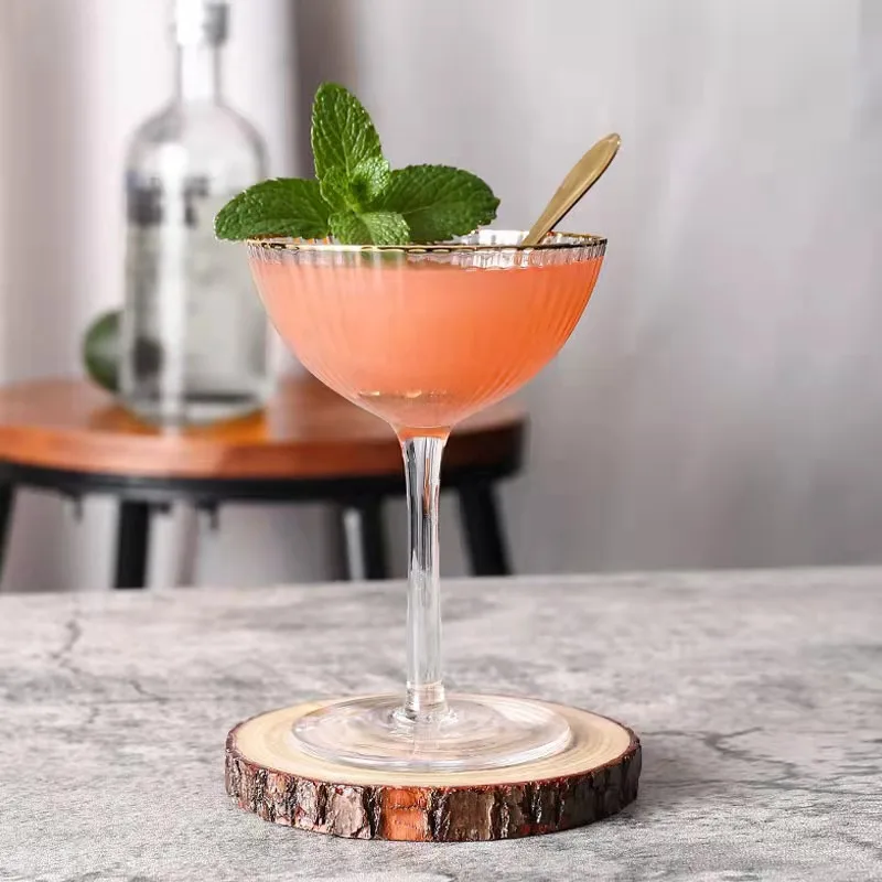 1/2/4 шт. скандинавский бокал для десертов с высокой ногой коктейлей вертикальной