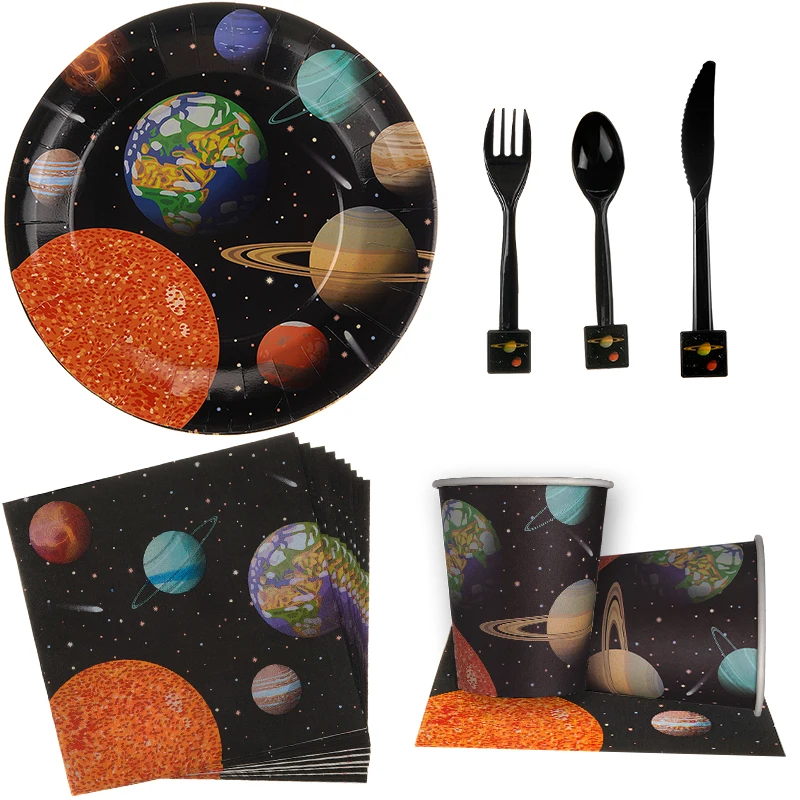 Планета тематические вечерние праздничные принадлежности рождественские