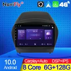 Автомобильная умная система NaviFly 7862C, 6G, 128G, Android 10, для Hyundai Tucson 2 LM IX35 2009-2015, навигация Carplay