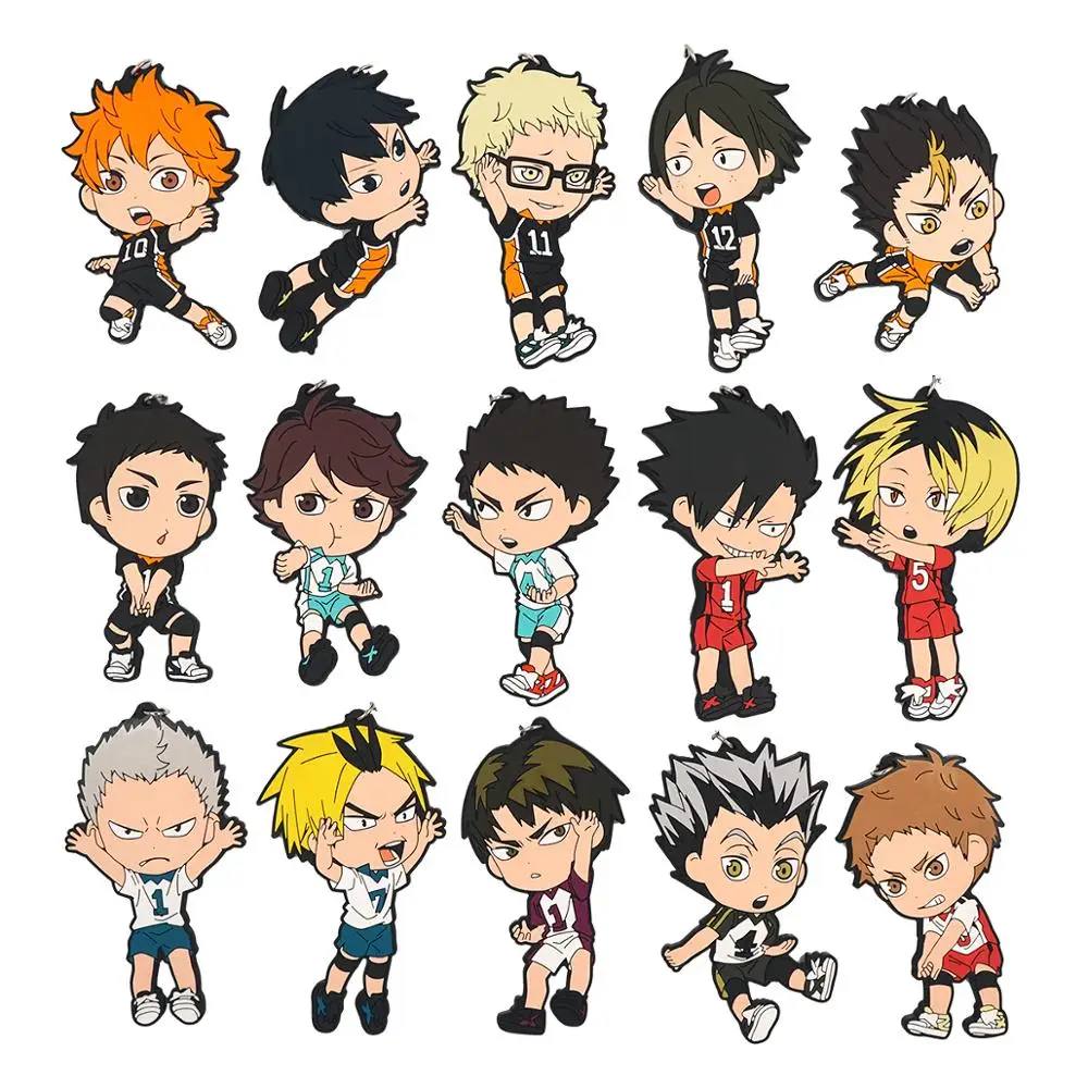 Haikyuu! Большой резиновый брелок с аниме хинатой тобио Куши Кей Цукисима Куро
