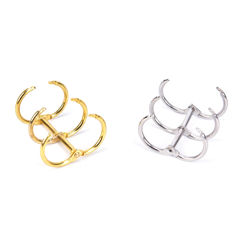 Фотоальбом переплет DIY металлический зажим 3 отверстия для колец блокнота