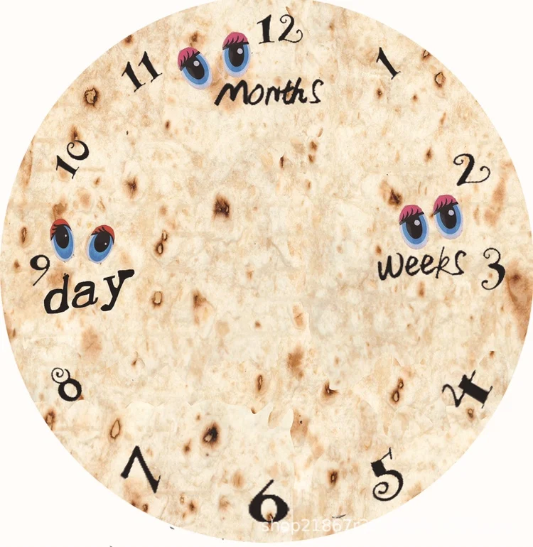 Буррито одеяло креативное блинное Фланелевое круглое Креповое R TZ 06| |