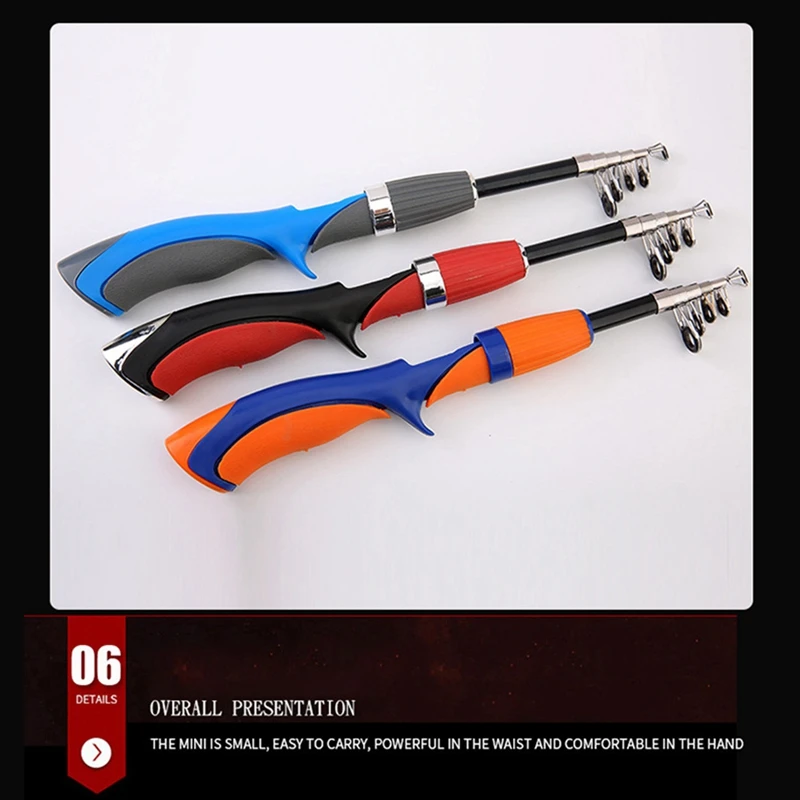 

Mini Fiberglass Small Sea Pole Ice Fishing Rod for Saltwater Fishing