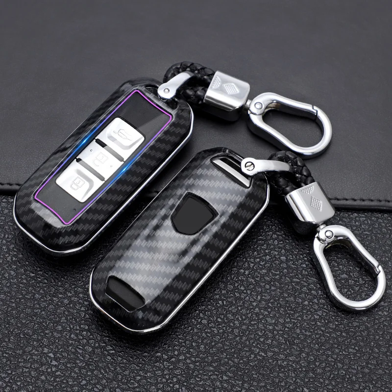 

ABS Carbon Fiber Pattern Car Remote Key Case Cover For Baojun 510 730 360 560 RS-5 530 630 Protector Key Covers Car Accessories