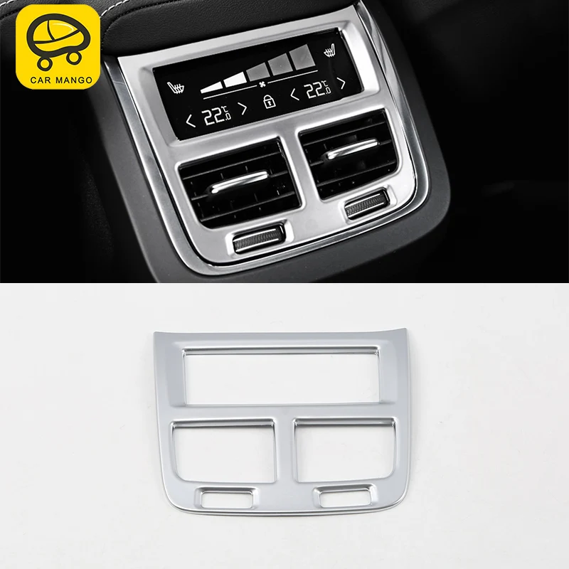 

CAR MANG For Volvo XC60 2017-2020 Auto Car rear up vent frame trim cover sticker accessories