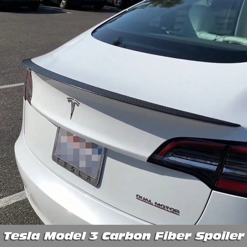Для TESLA Производительность Модель 3 спойлер Стандартный диапазон модель запас