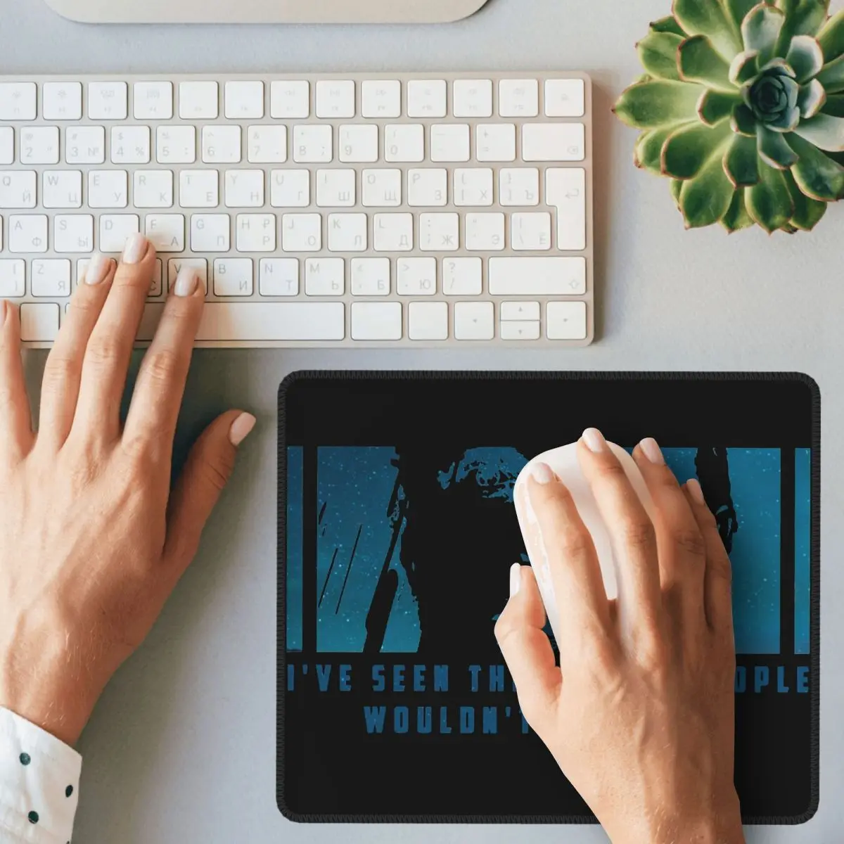 Ive Seen Things Rutger Hauer Blade Runner Artwork Novelty Mouse Pad with Locking Edge Mat Pads Rubber Gamer Computer Laptop on. Я видел вещи Rutger Hauer Blade Runner Artwork Novelty Mouse Pad с блокировкой края, резиновыми игровыми компьютерными накладка