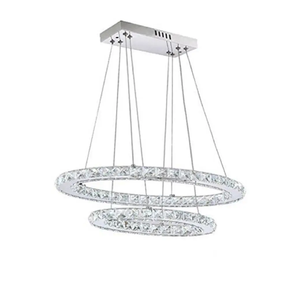 Современная светодиодная Хрустальная подвесная люстра Ellipse светильник для дома