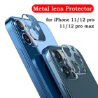 Защитное кольцо для объектива камеры для iPhone 11 12 13 mini 11 pro 12 13 pro max, Защитное стекло для iPhone 11 12 13 pro, металлическая крышка