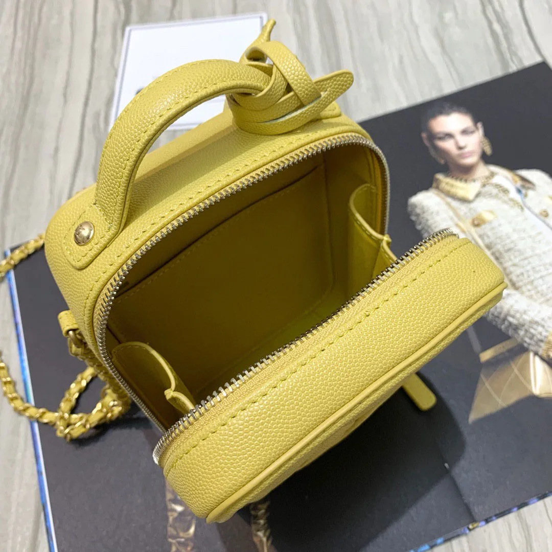 

Top Quality Luxury Designer Handbag For Women Small Genuine Leather Brand Flap Fashionable Laides Caviar Shoulder Bags New