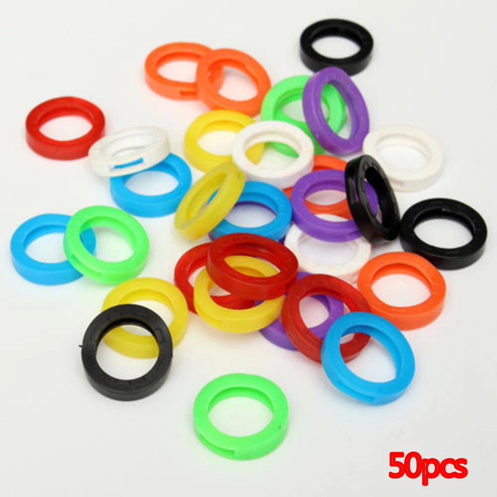 50 шт Мягкий круглый брелок против царапин ПВХ высокопрочный эластичный чехол для