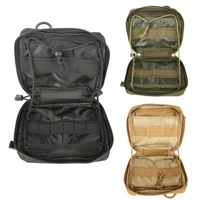 hunting survival first aid bag militarys edc pack molle waist bag outdoor tools storage holders camping survival pouch organizer