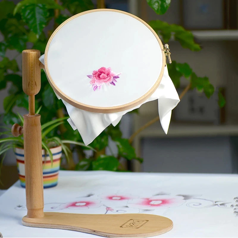 

360Degree Rotation Stand Embroidery Stand Embroidery Hoop Wood Cross Stitch Rack