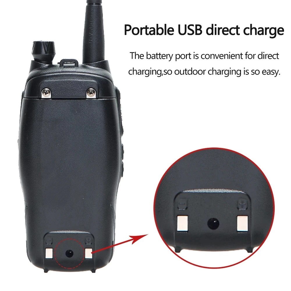 FOR BAOFENG UV-X10 10W 8800MAH 2-PTT DUAL BAND VHF UHF USB CHARGER WALKIE TALKIE HAM CB PORTABLE RADIO TRANSCEIVER UV-5R UV-82