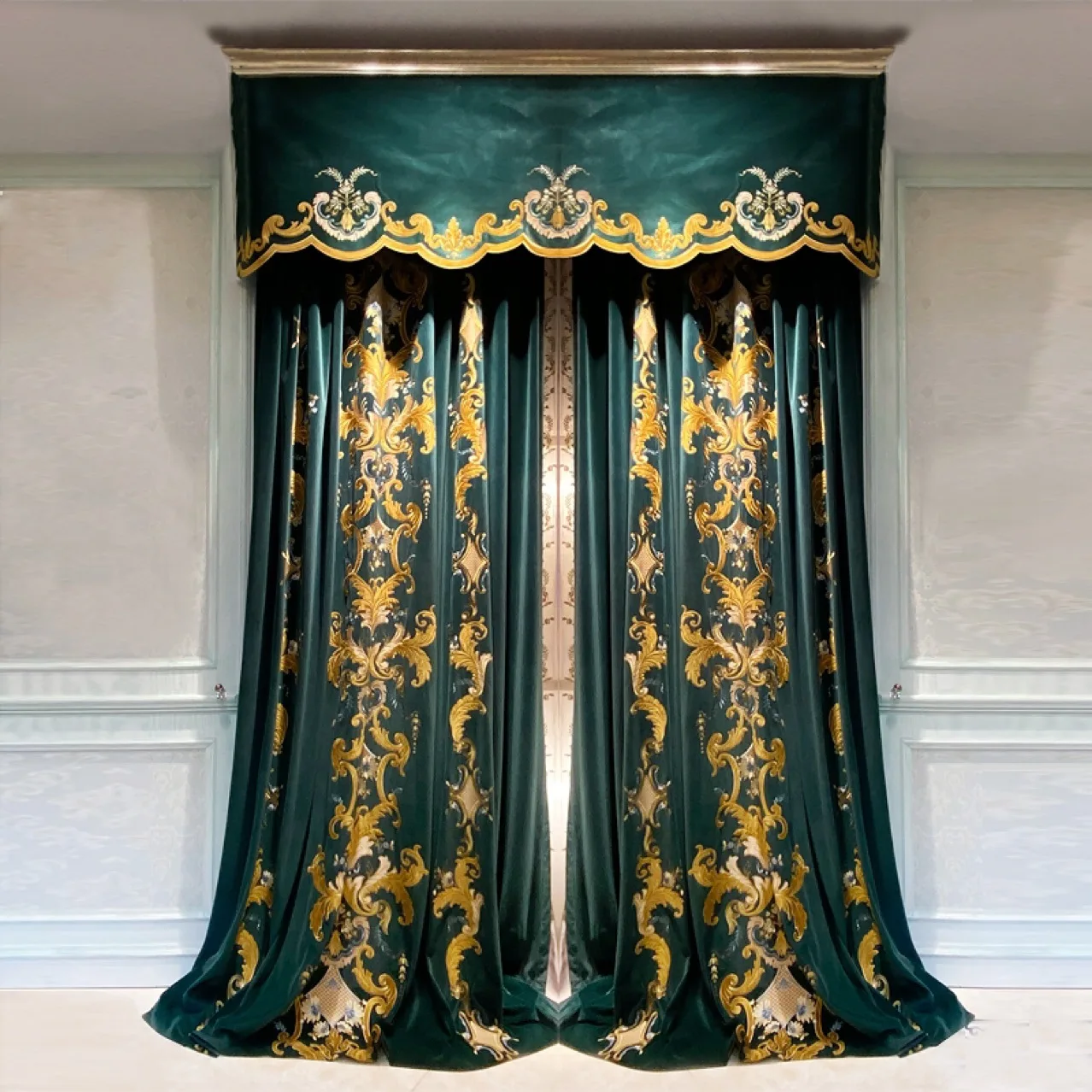 Высококачественная роскошная вилла в европейском и американском стиле зеленого