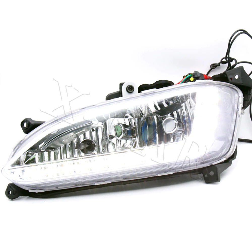 Автомобильные фары PMFC для Hyundai Santa Fe IX45 2013-2015 в сборе 12 В светодиодный дневные