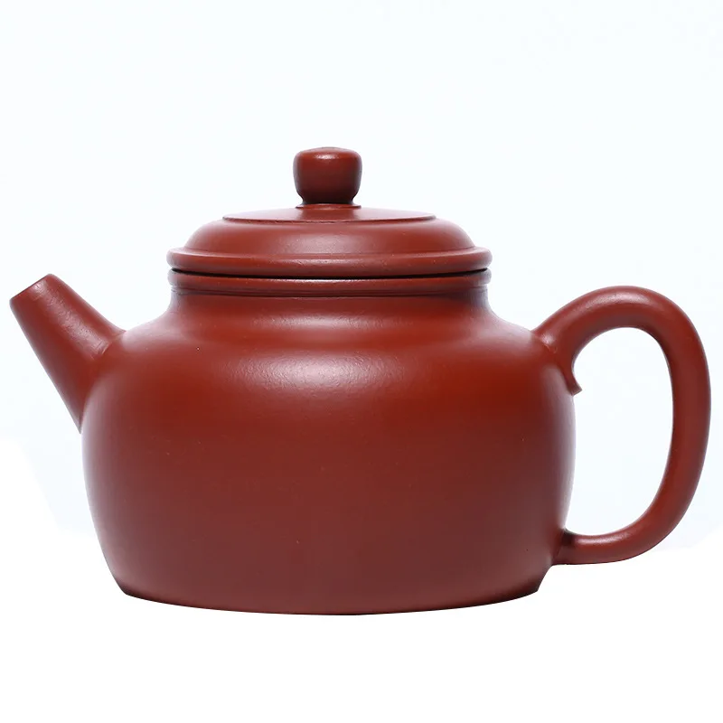 

Yixing raw Dahongpao purple clay teapot handmade Dezhong teapot ball hole household tea set gift goods