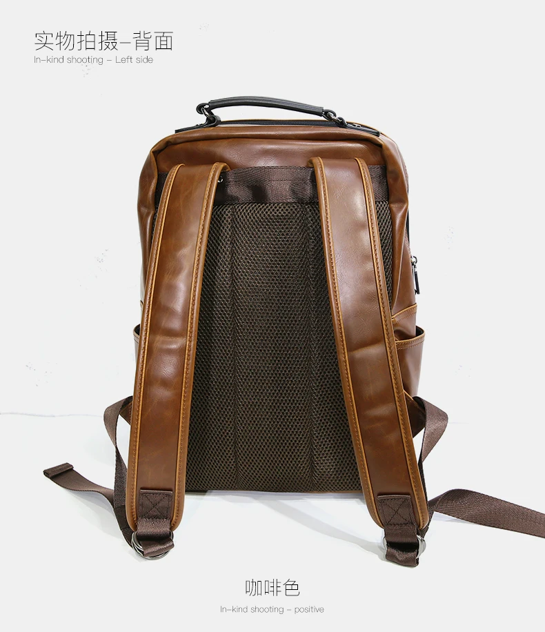 

Big Men's Backpack Male Korean Fashion Trend College Student Bookbag School Bag 15" Laptop Bag Zaino Casual Rucksack
