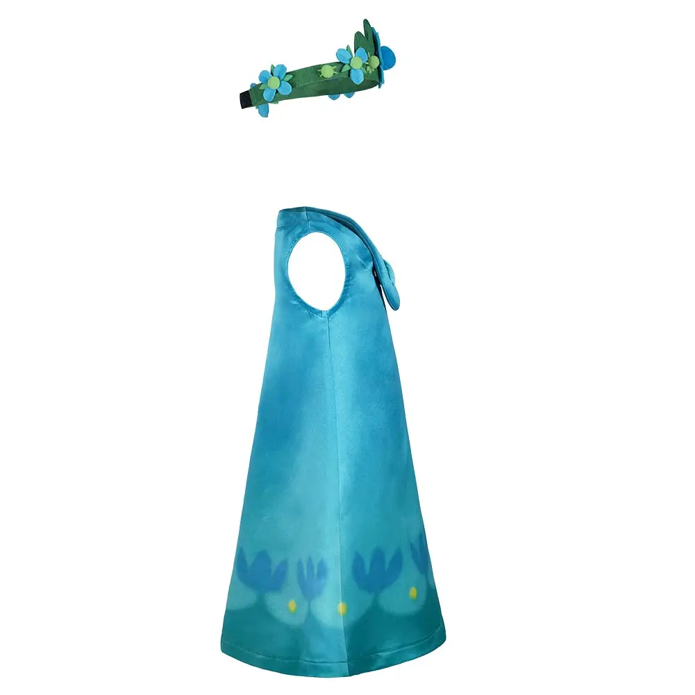 

Trolls 2 World Tour Poppy Cosplay Costumes Women Dress Halloween Carnival Costumes