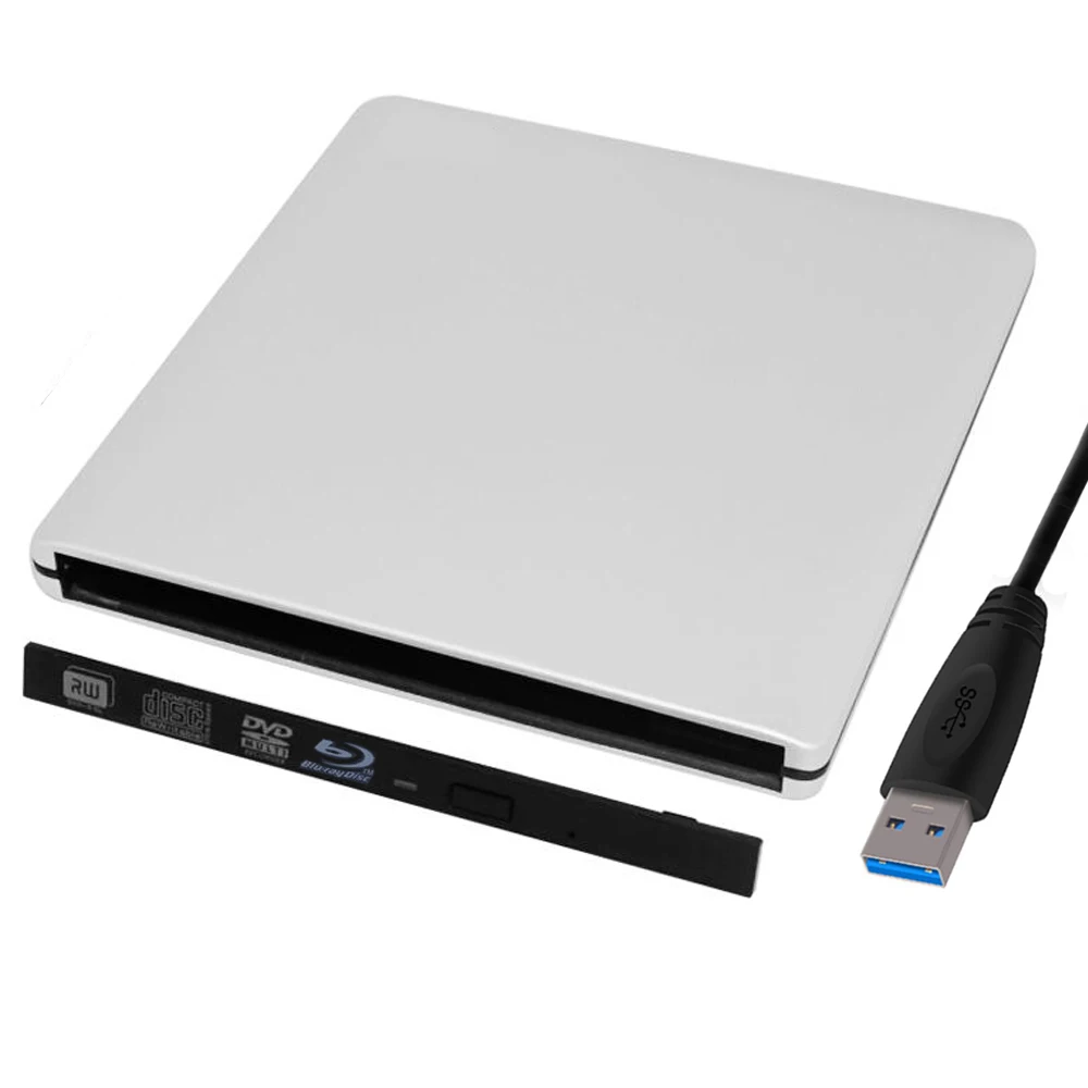 9 0 мм/9 5 мм Слот в USB 3 SATA интерфейс ноутбук DVD RW Blu Ray горелка привод Внешний чехол