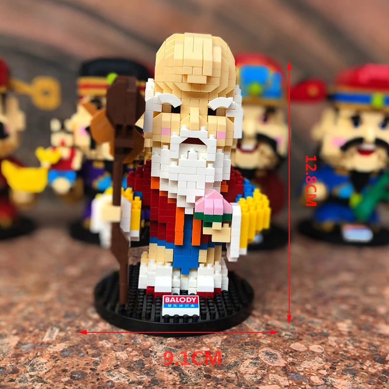 3D модель Balody 18107 Китай легенда Бог долголетия персик 830 шт. сделай сам