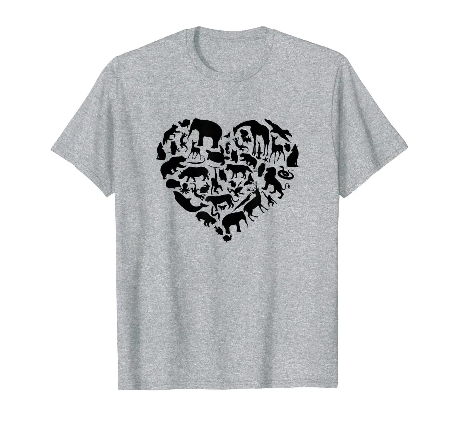 

World Animals day Love Heart graphic icon Planet Earth Day T-Shirt