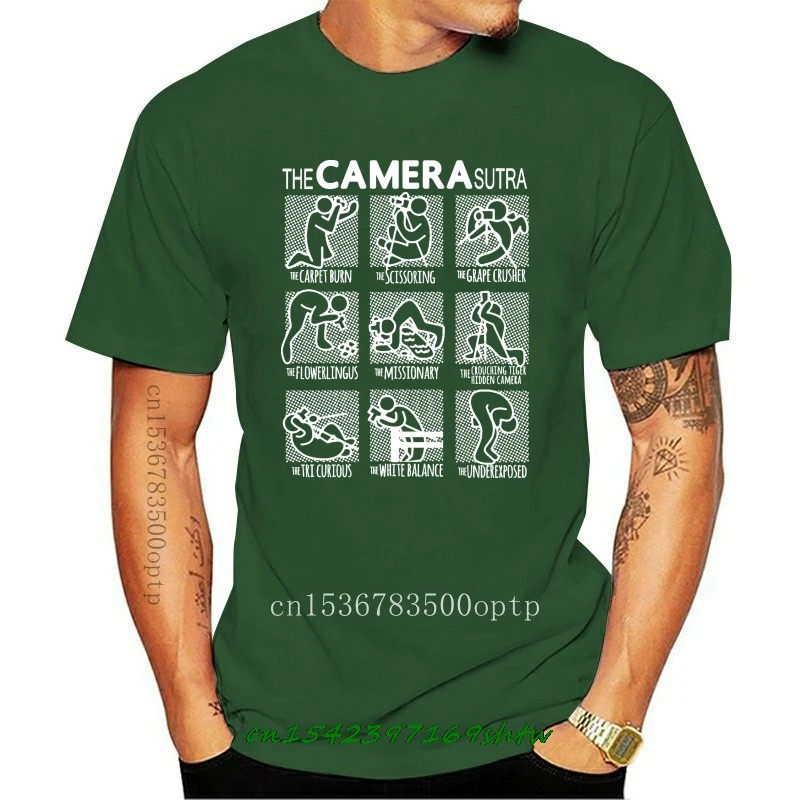 

New 2018 Hot Summer Casual T Shirt Printing The Camera Sutra T Shirt Photography Funny T Shirts 014632