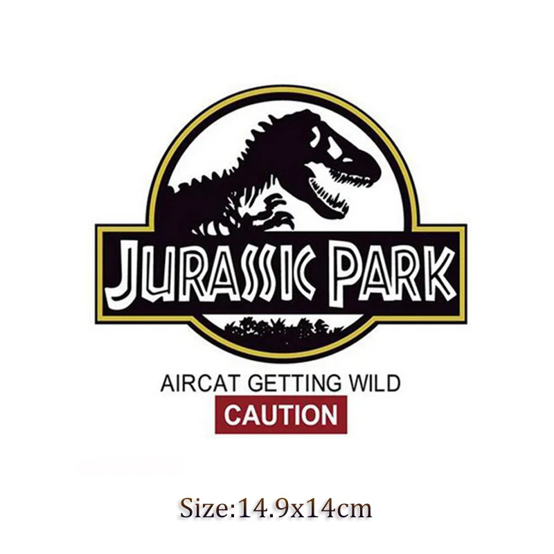 Термотрансферный фильм Парк Юрского периода джинсовая куртка рюкзак ковбойская