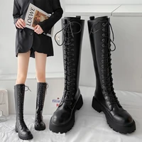 martin boots children winter 2021 new but knee boots female net red thin skinny boots wild popular bandage boots knight boots