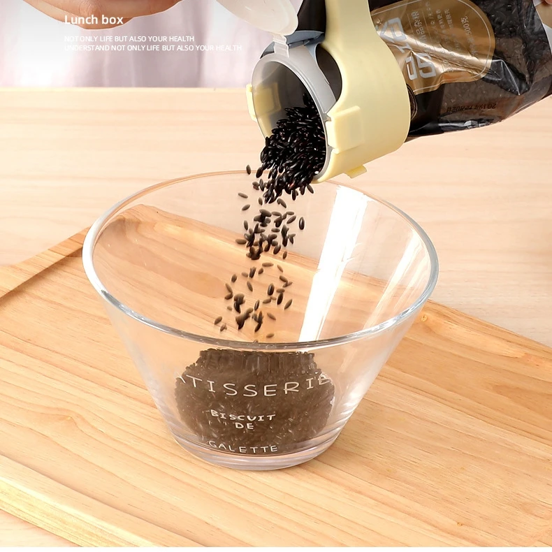 

New Seal Pour Food Storage Bag Clip Snack Sealing Clip Keeping Fresh Sealer Clamp Plastic Helper Food Saver Travel Kitchen Tools