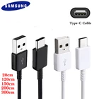 Оригинальный кабель для быстрой зарядки Samsung, кабель типа C 25120150200300 см, USB C, шнур для передачи данных для Galaxy S20 S10 S9 S8 Plus S10lite A51 A71 5G