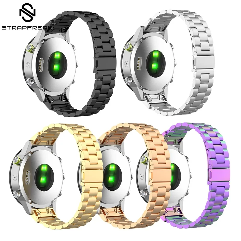 

Stainless Steel Wrist Strap for Garmin Fenix 6X 5X 5 5S Plus HR Forerunner 935 Watch Quick Release Easy Fit Watchband 20 22 26mm