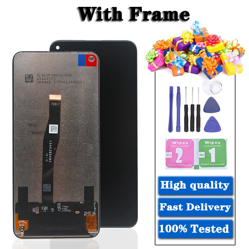 6 26 original for huawei honor 20 pro yal al10l41 lcd display multi touch screen replacement tested phone lcd screen digitizer free global shipping