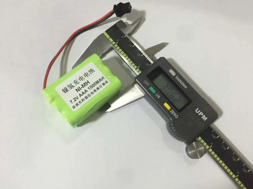 Новинка оригинальный никель-металлогидридный аккумулятор AAA 7 2 В 1000 мАч с одной