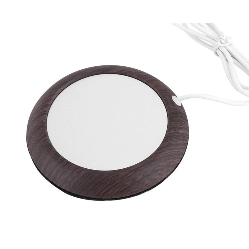 Подставка под чашку дерево с подогревом USB-разъемом | Бытовая техника