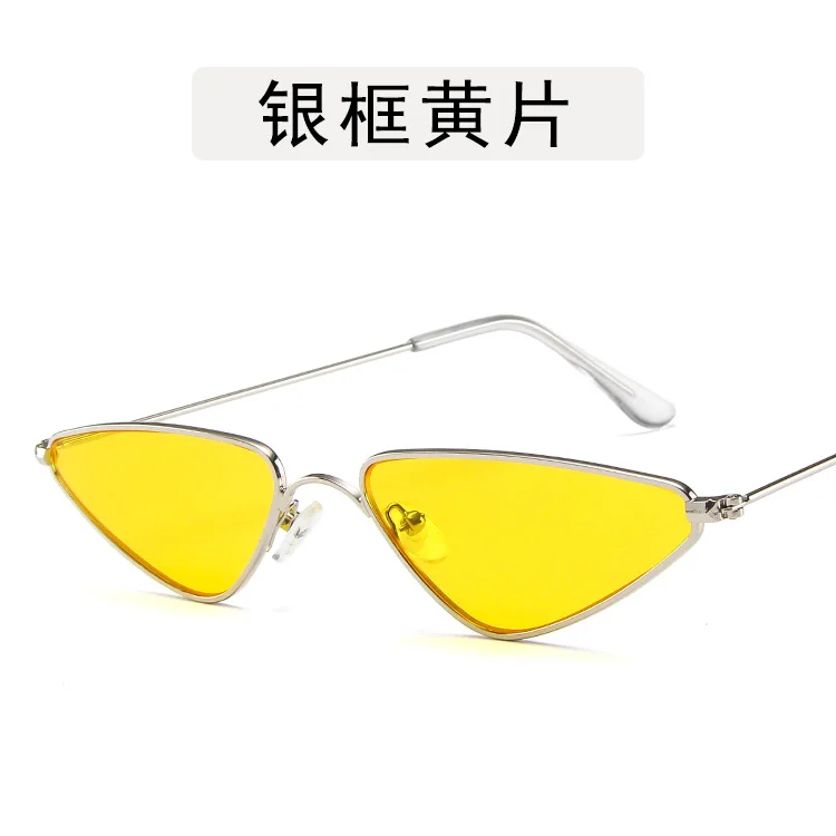 Солнечные очки в стиле стимпанк женские роскошные треугольные солнцезащитные