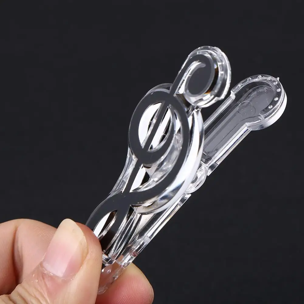 

Letter Paper Clip Piano Music Book Paper Sheet Plastic Musical Note Spring Holder Folder for Piano Guitar Violin Supply