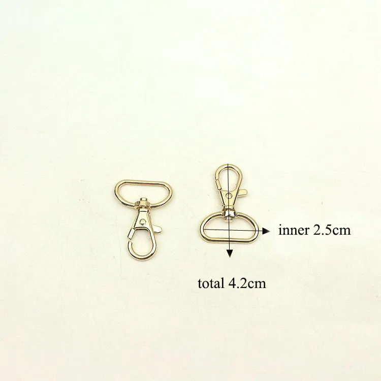 30Pcs 25mm Handbag Straps Hanger D Ring Buckles Collar Lobster Clasp Swivel Trigger Clips Snap Hook DIY Leather Craft Accessory