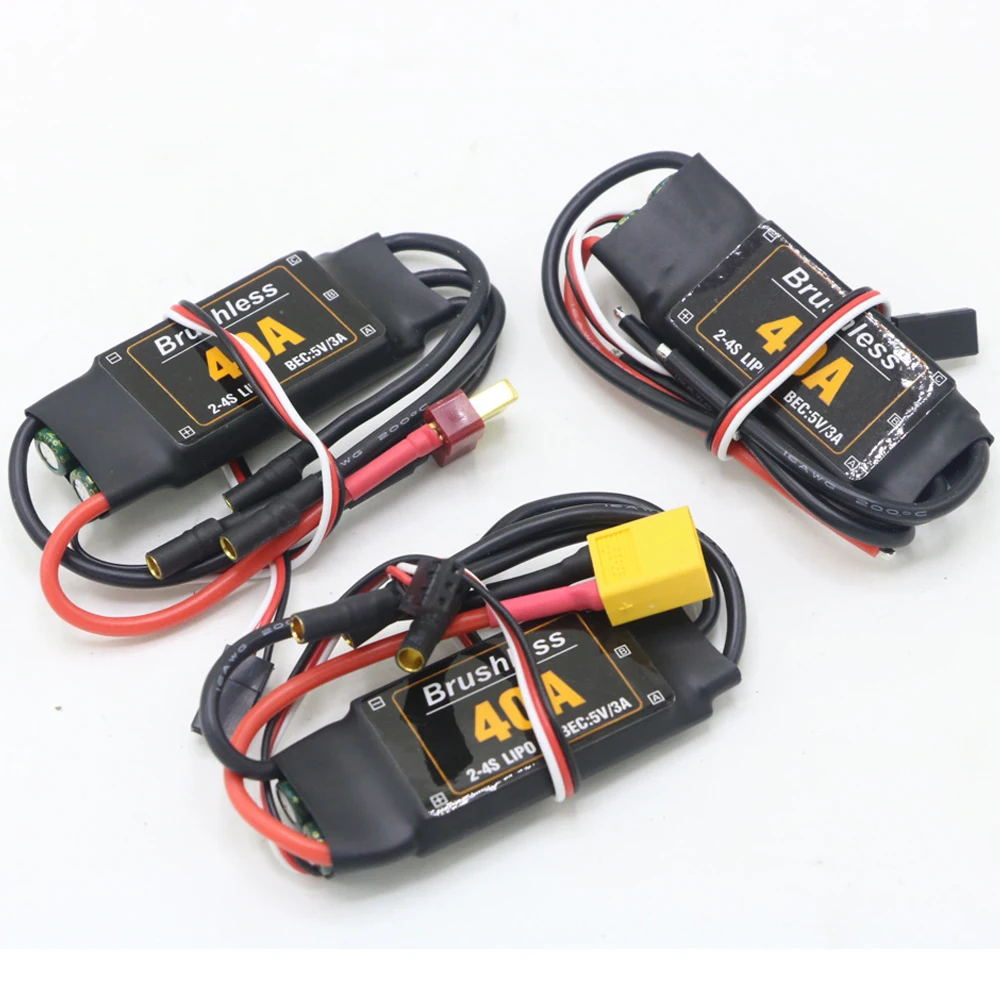 

High Refresh Rate 40A 2-4S Brushless ESC With 5V 3A BEC For Rc Multi-axle Multirotor Aircraft Quadcopter FPV Drone Toy