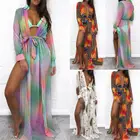 Пикантная Пляжная накидка, женское платье, туника, парео, Дамский кафтан, халат, накидка, Женская пляжная одежда, купальник