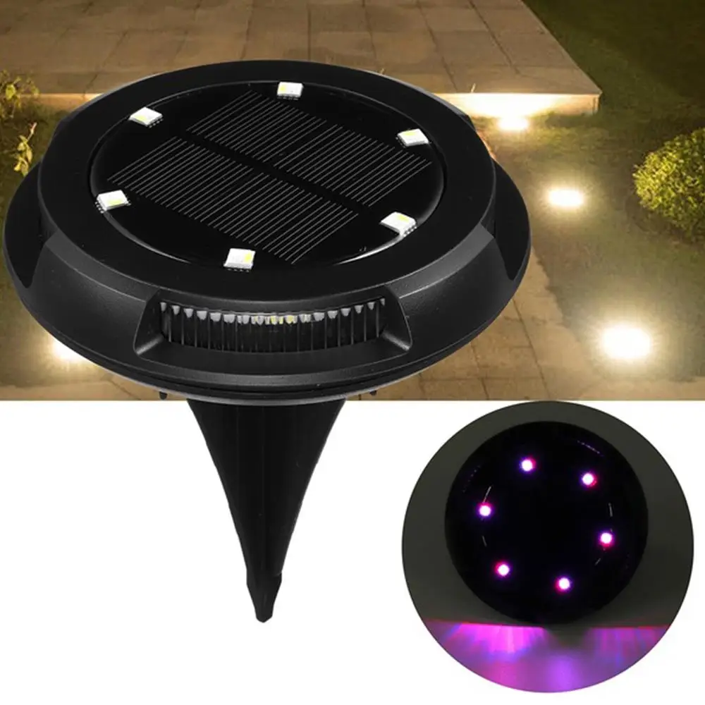 

Durable Disk Lights 8LED Home Gutter Solar Power Eco-Friendly Buried Light Outdoor Path Way IP65 Waterproof Street